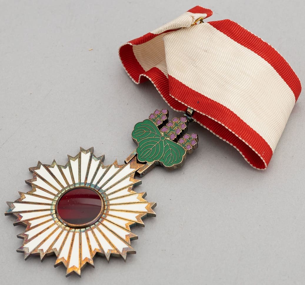 3rd class Rising Sun order of  Swedish Rear Admiral.jpg