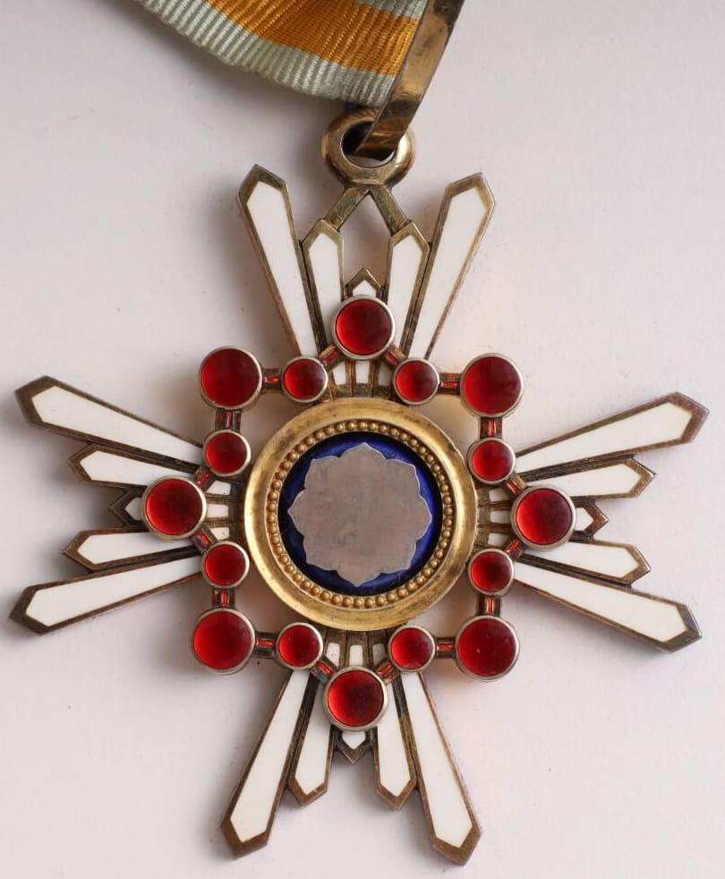 3rd class Sacred Treasure marked M order awarded in 1945.jpg 3rd class Sacred Treasure marked M order awarded in 1945.jpg