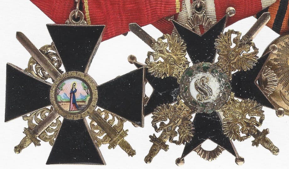 3rd class Saint Anna order and 3rd class Saint Stanislaus order.jpg