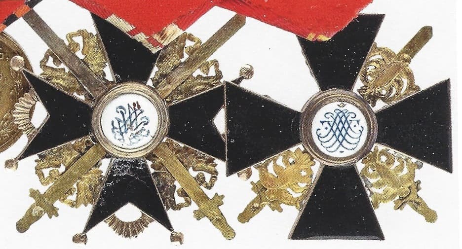 3rd class Saint Anna order and  3rd class Saint Stanislaus order.jpg