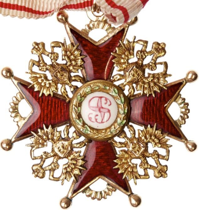 3rd class St. Stanislaus order cross from 1904+ time period.jpg
