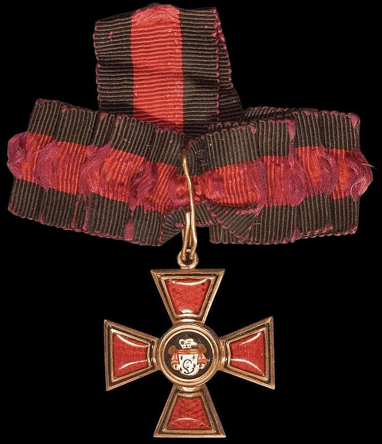 4th class cross of Saint Vladimir order that was awarded in 1817.jpg