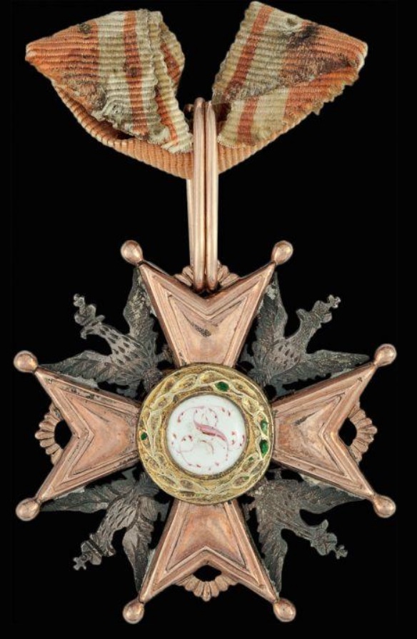 4th  class Order of Saint Stanislaus awarded in 1829.jpg