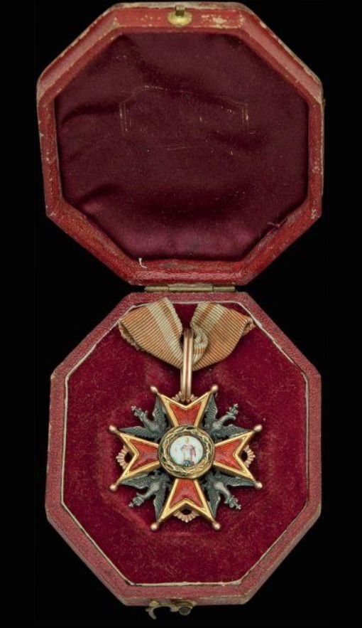 4th  class  Order of Saint Stanislaus awarded in 1829.jpg