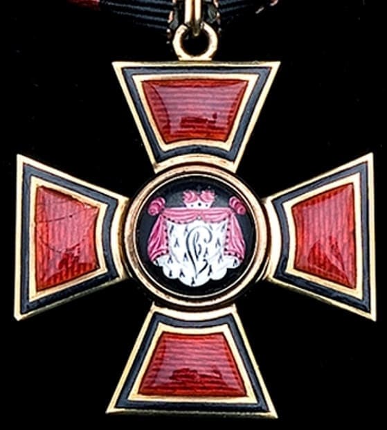 4th class Order of Saint Vladimir awarded to Colonel Sir Joseph Muter for Waterloo Battle.jpg