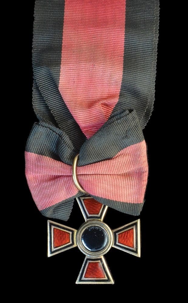 4th class Order of Saint Vladimir awarded to Lieutenant-Colonel Sir Charles Broke for Waterloo Battle.jpg