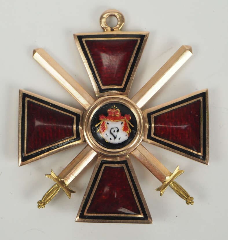 4th class Order of St.Vladimir with swords made by Julius Keibel.jpg