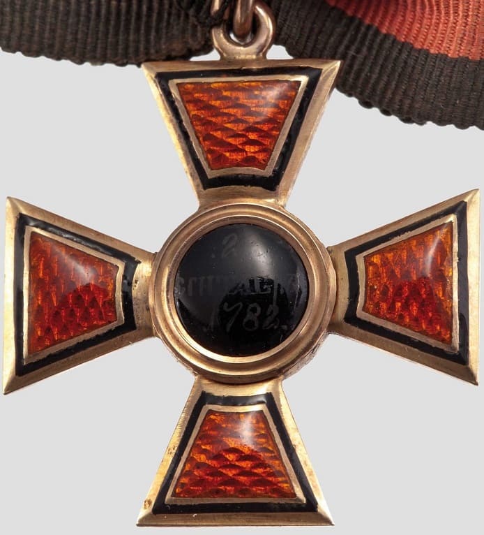 4th class order of St. Vladimir with  the Bow of the member of Hanseatic Legion.jpg