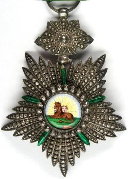 4th class Order of the Lion and Sun made by Halley, Paris.jpg