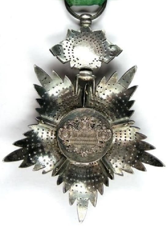 4th class Order of the Lion and Sun  made by Halley, Paris.jpg