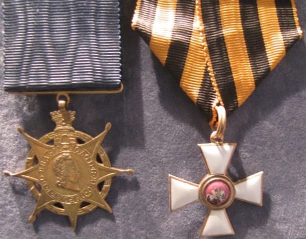 4th class Saint George order awarded to Colonel Andrew Francis Barnard.jpg