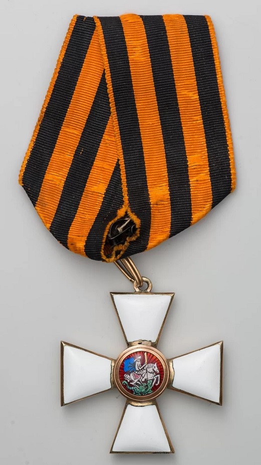4th class St.George order awarded  to Lieutenant Georgy Nikolaevich Lyubomudrov in 1917.jpg