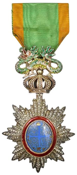 5th class Knight's order green and yellow ribbon.jpg
