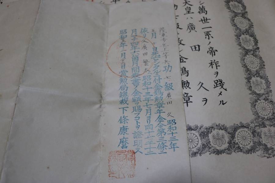 7th class Order  of Golden Kite  posthumously awarded in 1938.jpg