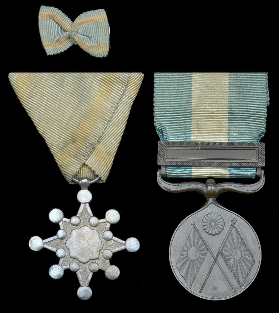 8th class Sacred  Treasure awarded in 1895 for the First Sino-Japanese War.jpg