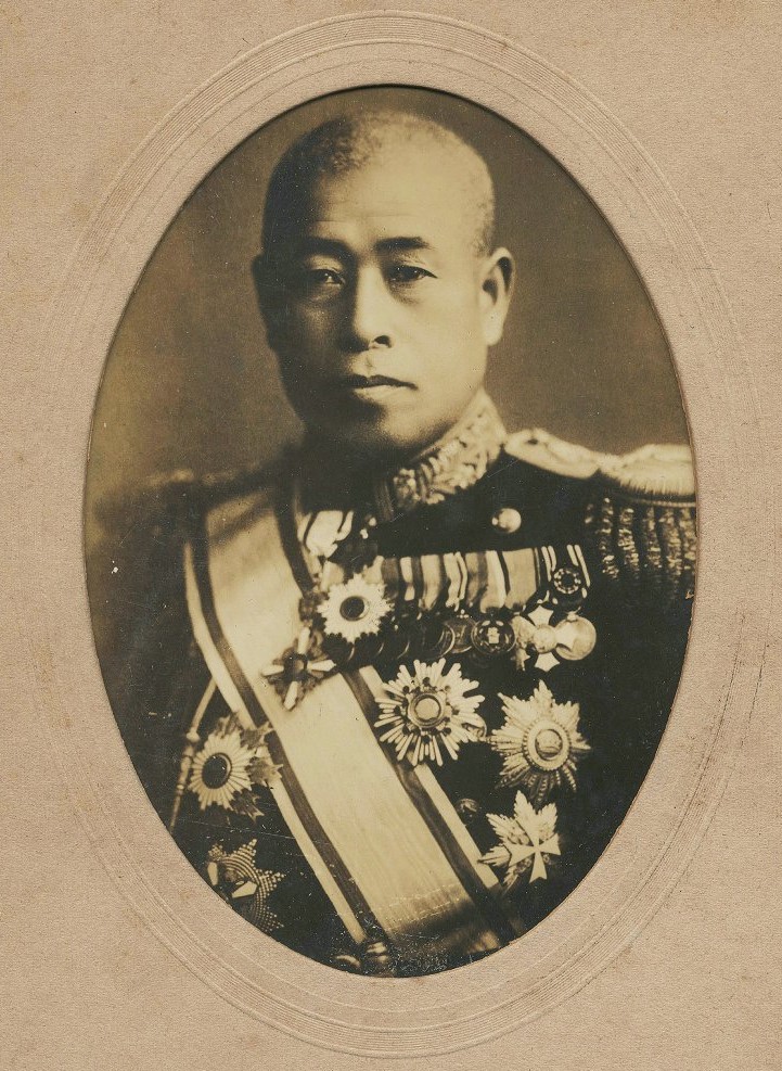 3058 海軍元帥/大将 山本五十六青 戦時白黒写真 昭和レトロ 超レア希少