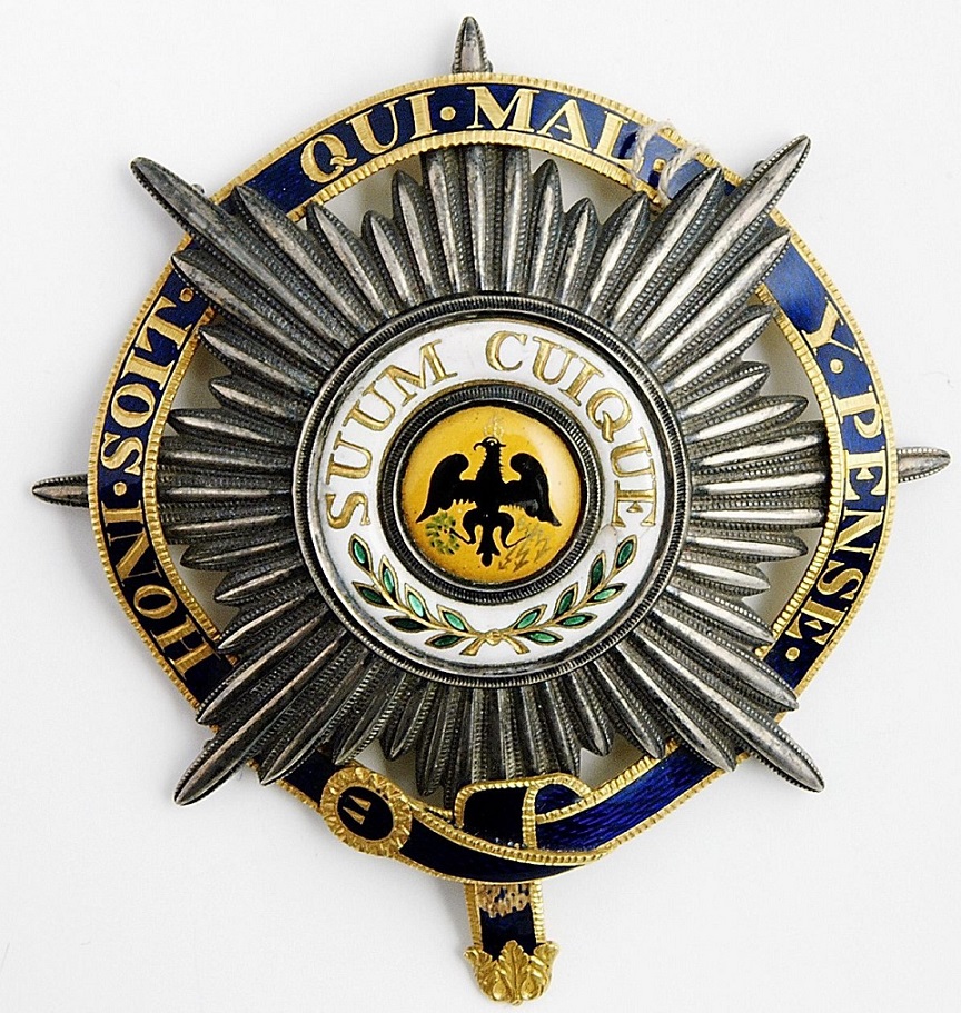 Alexander I’s Breast Star of Prussian Black Eagle Order combined with the Order of the Garter.jpg