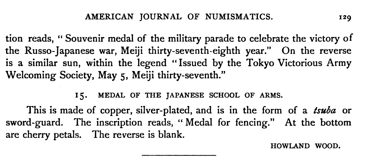 American Journal of Numismatics  Modern Japanese War  Medals and  Badges  1911.jpg