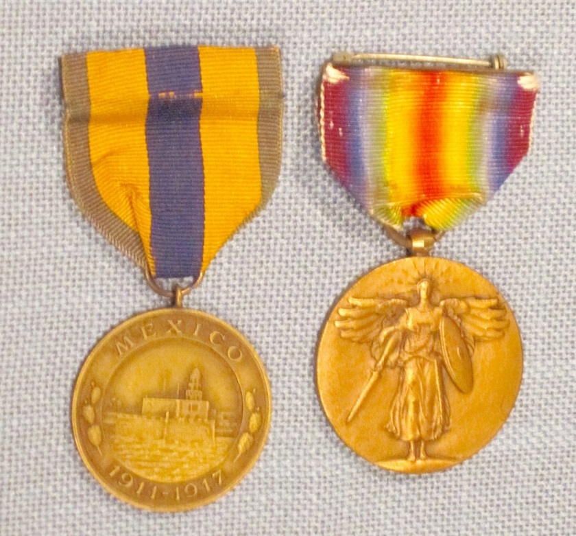 American Veteran Group with 1908 Great White Fleet Welcoming Pin and Watch Fob.jpg