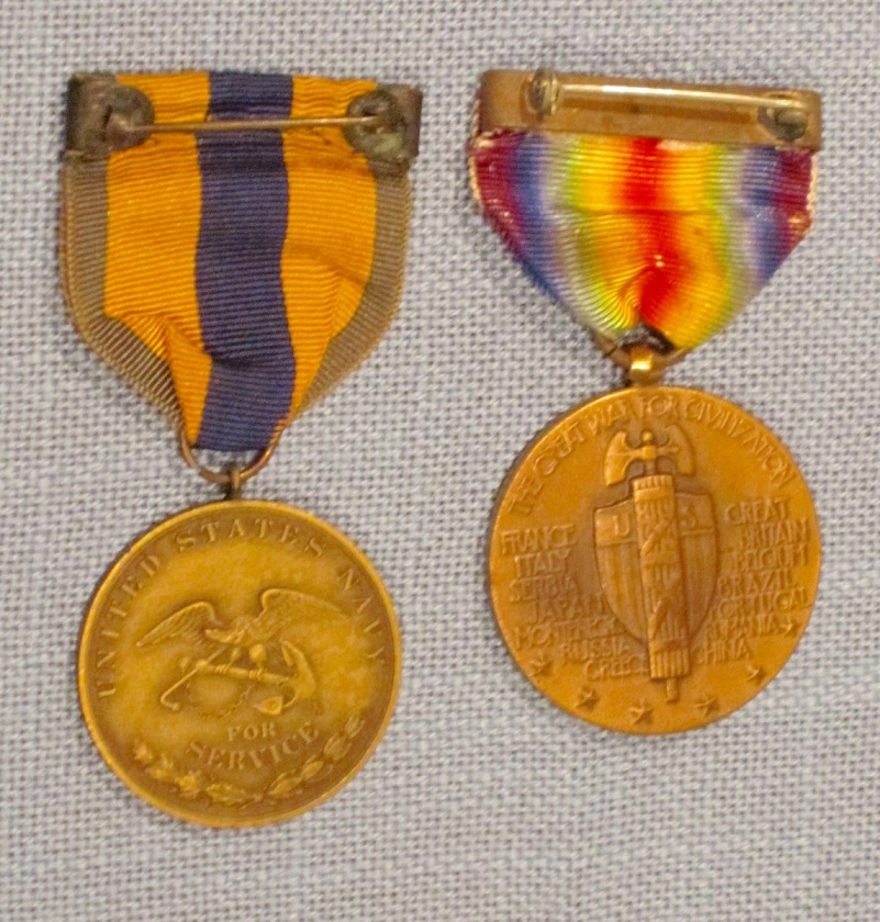 American  Veteran Group with 1908 Great White Fleet Welcoming Pin and Watch Fob.jpg