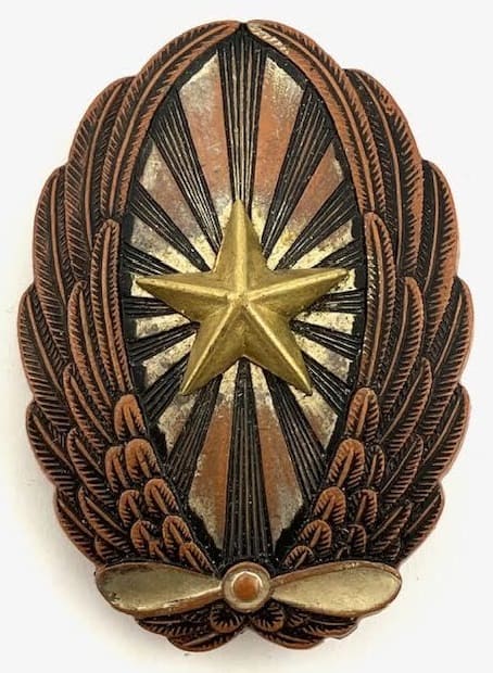 Army Pilot Badge manufactured by Toho workshop.jpg