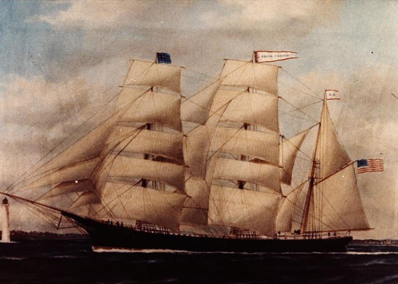 Bark Abbie Carver  c. 1875 by Maine artist William P. Stubbs.jpg