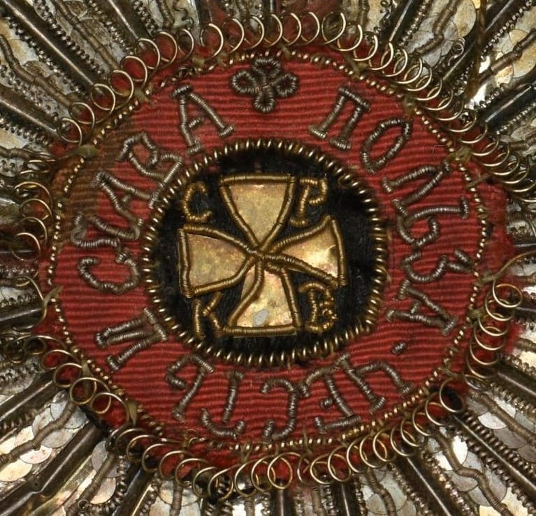Baron Karl Yakovlevich Buhler's embroidered breast star of Saint Vladimir order.jpg