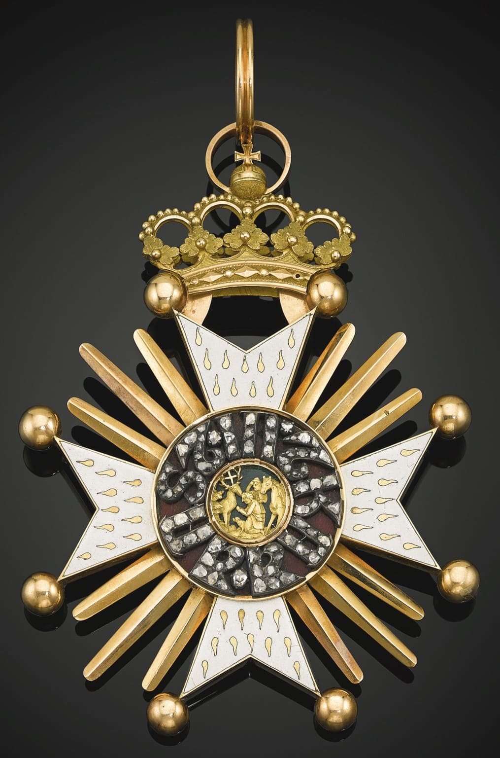 Bavarian  Royal Order of Saint Hubert awarded to Louis Napoléon Bonaparte, King of Holland.jpg