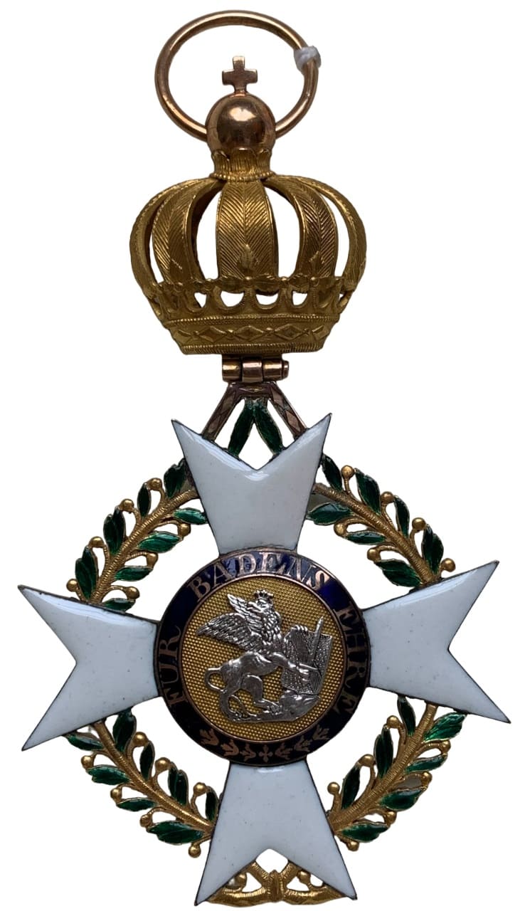 Bijou GC de l'ordre militaire Karl-Friedrich  (Bade) du Maréchal Molitor.jpg