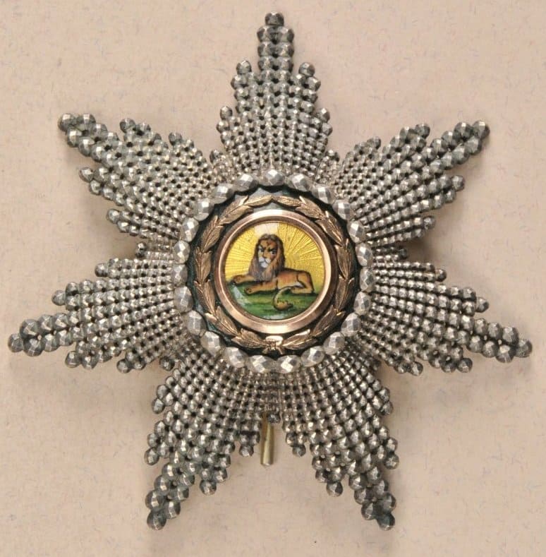 Breast star of Lion and Sun order made by Dmitry Osipov workshop.jpg