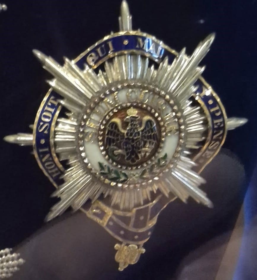 Breast star of the Black Eagle order combined with the Order of the Garter..jpg