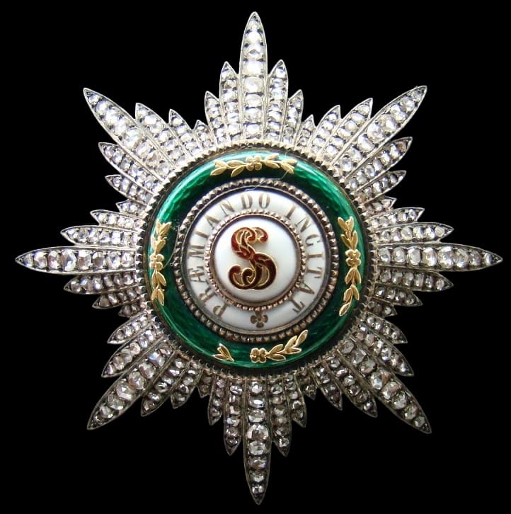 Breast star of the Order  of Saint Stanislaus of Peter Don Pedro Christophersen.jpg