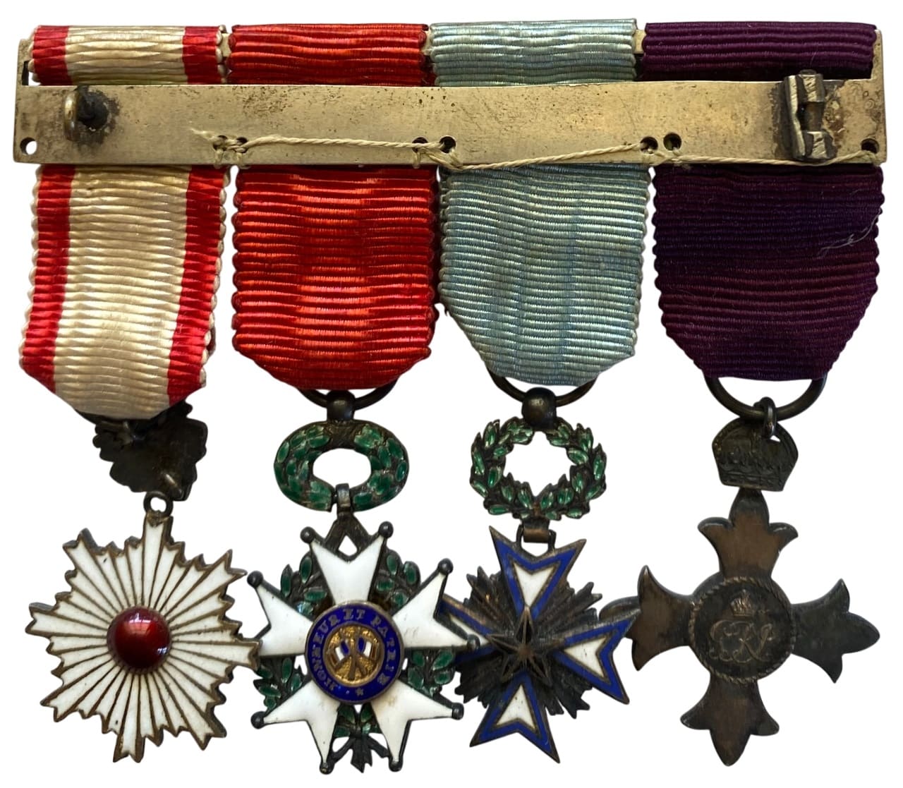 British-made group of  miniatures with Rising Sun order.jpg