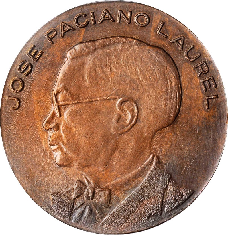 Bronze Jose Laurel   Medal, 1943.jpg