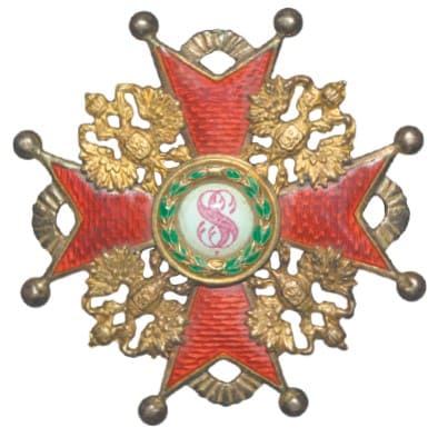 Brooch made out of Eduard-made Saint Stanislaus order.jpg