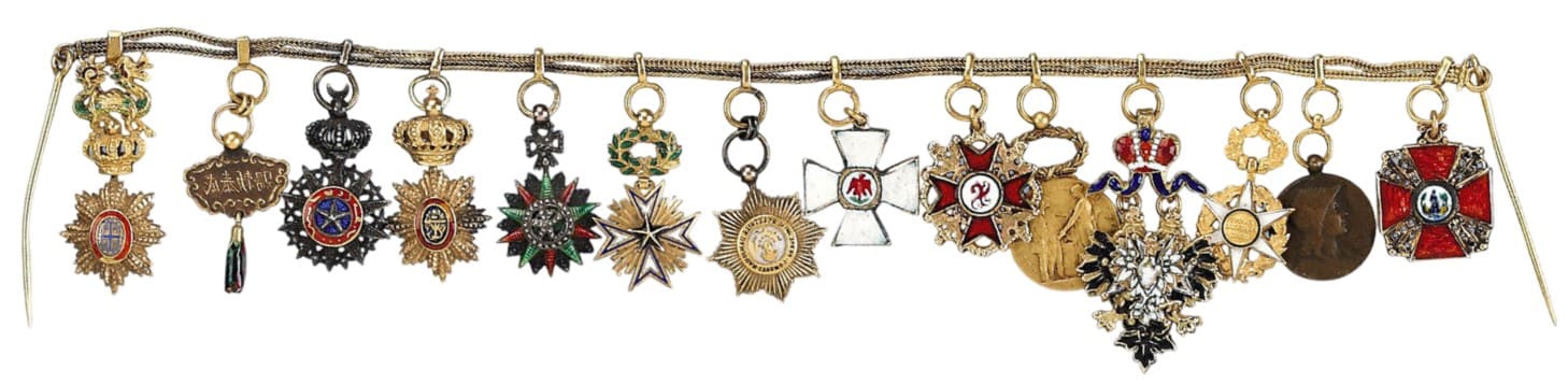Chain of miniatures with Russian White Eagle.jpeg
