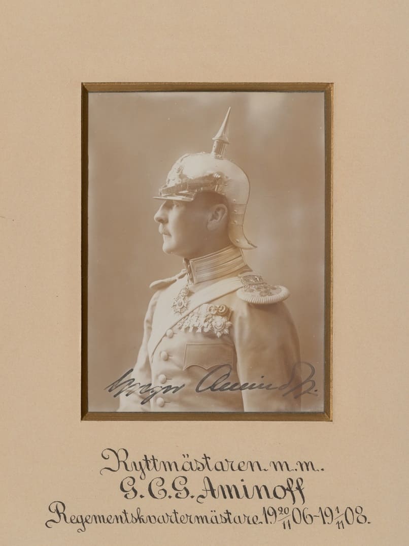 Chamberlain to King Gustav V of Sweden Gregor  Carl Georg Aminoff with 4th class Order of the Crown of Thailand.jpg