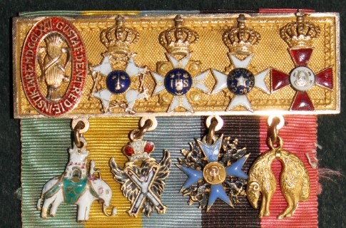 Charles XIII's Miniature Medal  Bar with Order of the Elephant.jpg