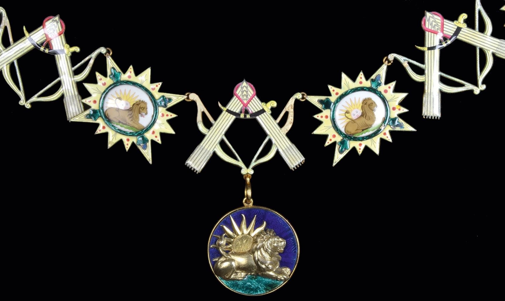 Collar of the Order of the Lion and Sun of General Sir William Keir Grant.jpg