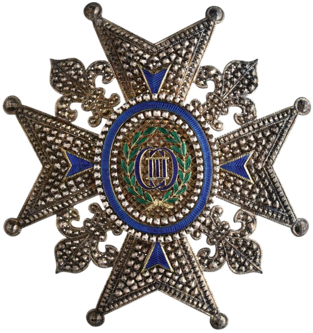 Commander's breast star of the Order of Charles III made by  Halley.jpg