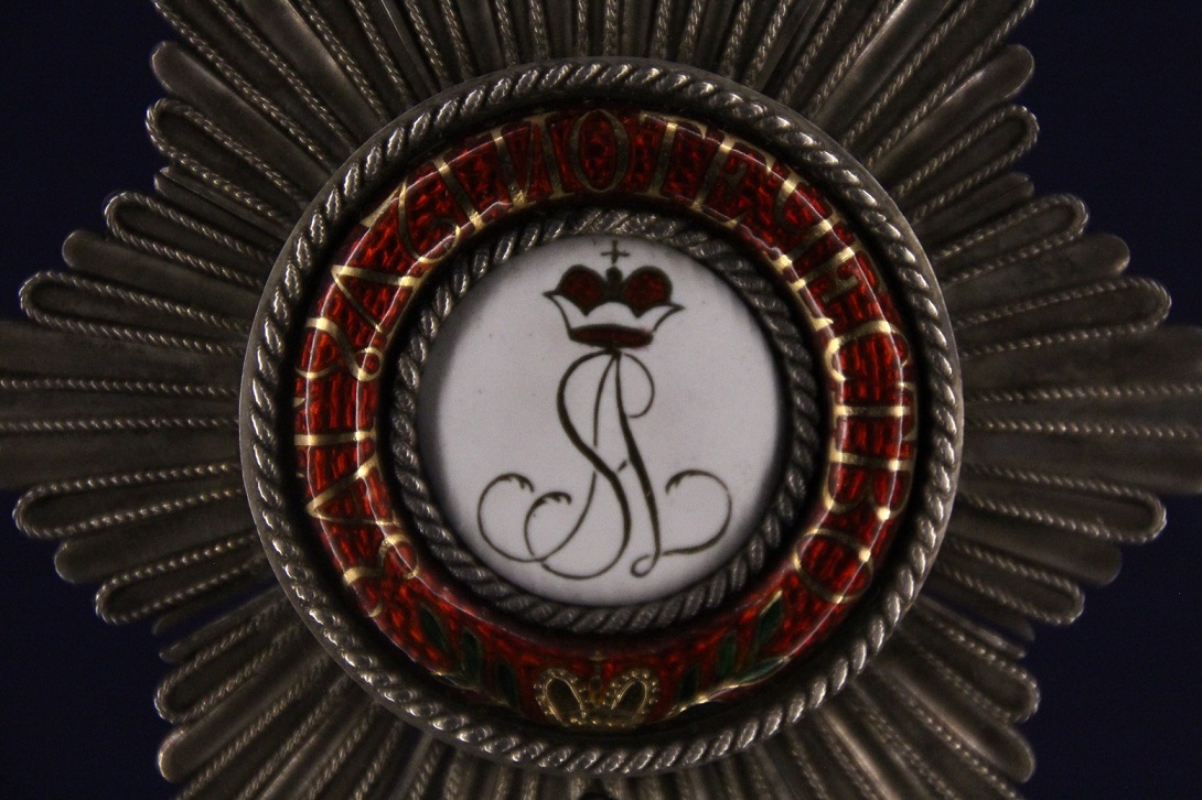 Conjoint Breast Stars of  St.Alexander Nevsky and St.Vladimir Orders of Baron Karl Yakovlevich Buhler.jpg