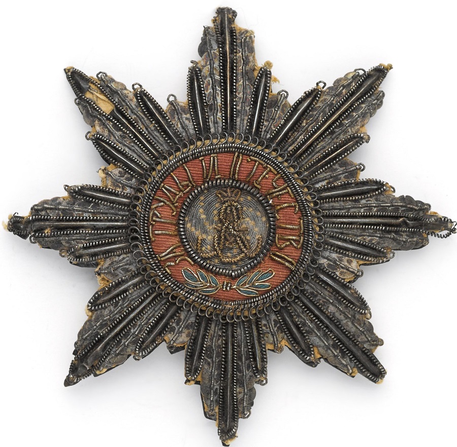 Converted embroidered breast stars of the Order of St Alexander Nevsky.jpg