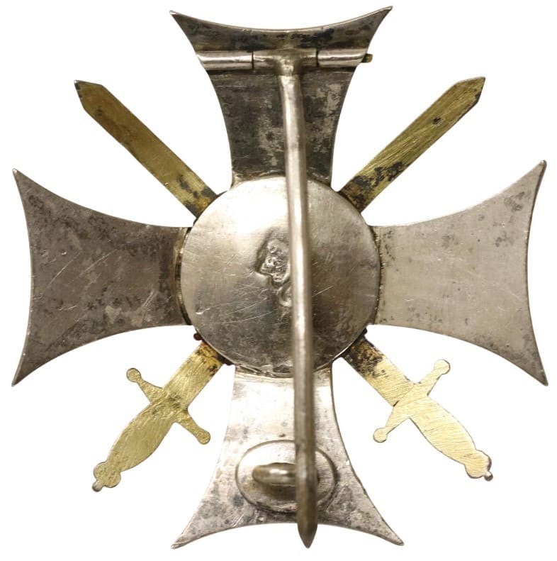 Cross For  Service In The Caucasus 1864 made by Pavel Andreev ПA workshop.jpg