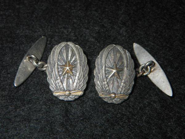 Cufflinks in the  Form of Japanese Army Pilot Badge.jpg