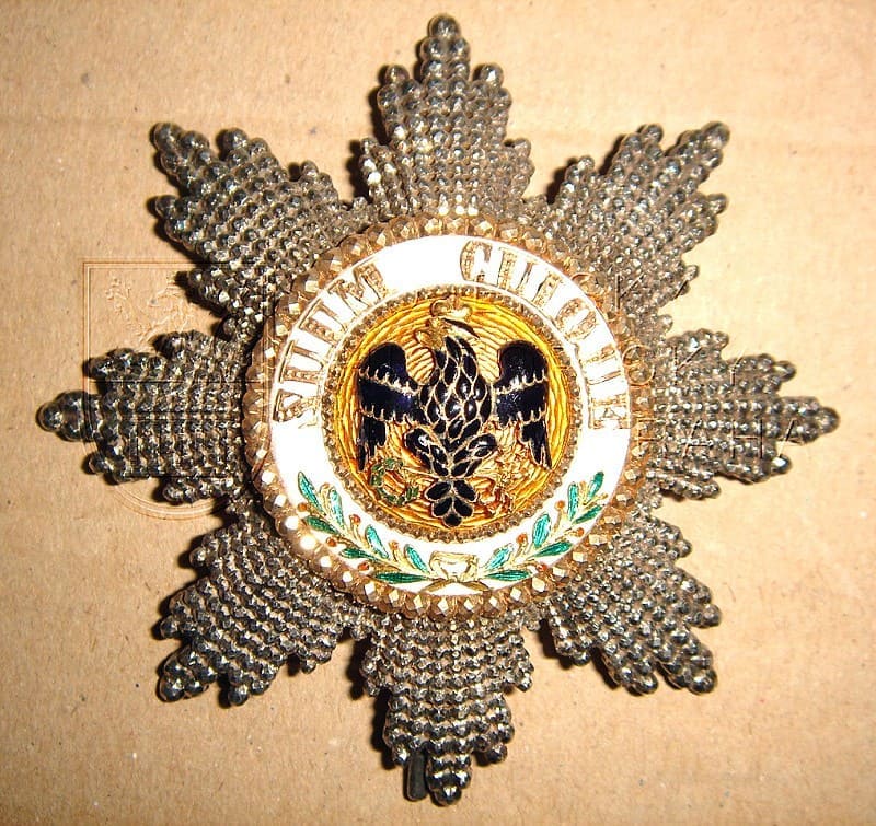 Diamond-cut breast star of  Prussian Black Eagle order.jpg