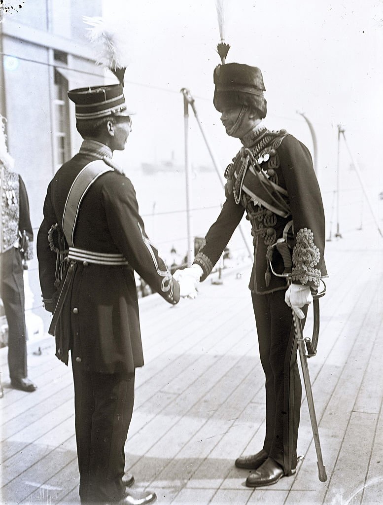 Duke of Gloucester (L),  Prince Henry and Prince Chichibu.jpg