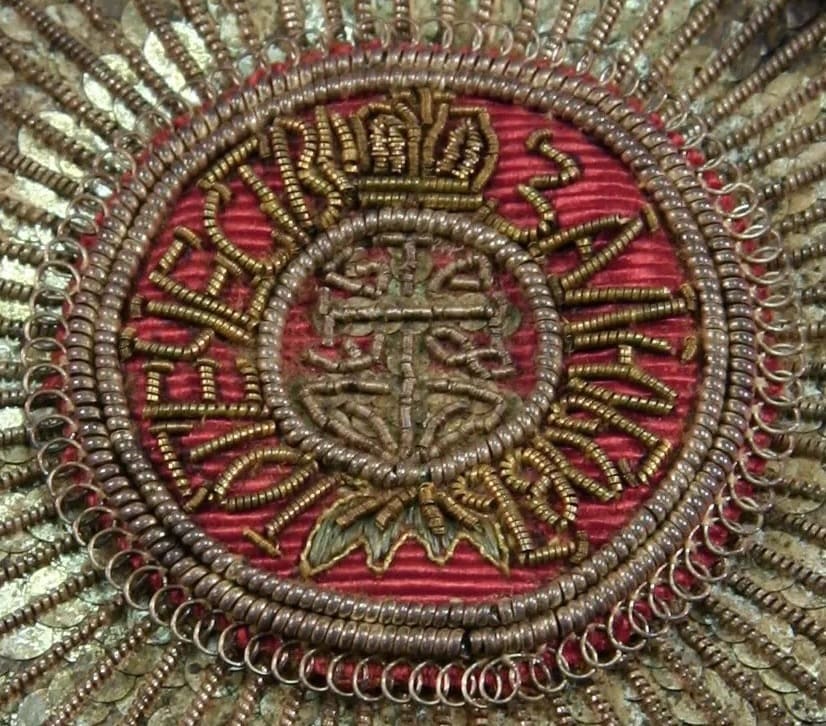 Embroidered  breast star of Saint Catherine order.jpg