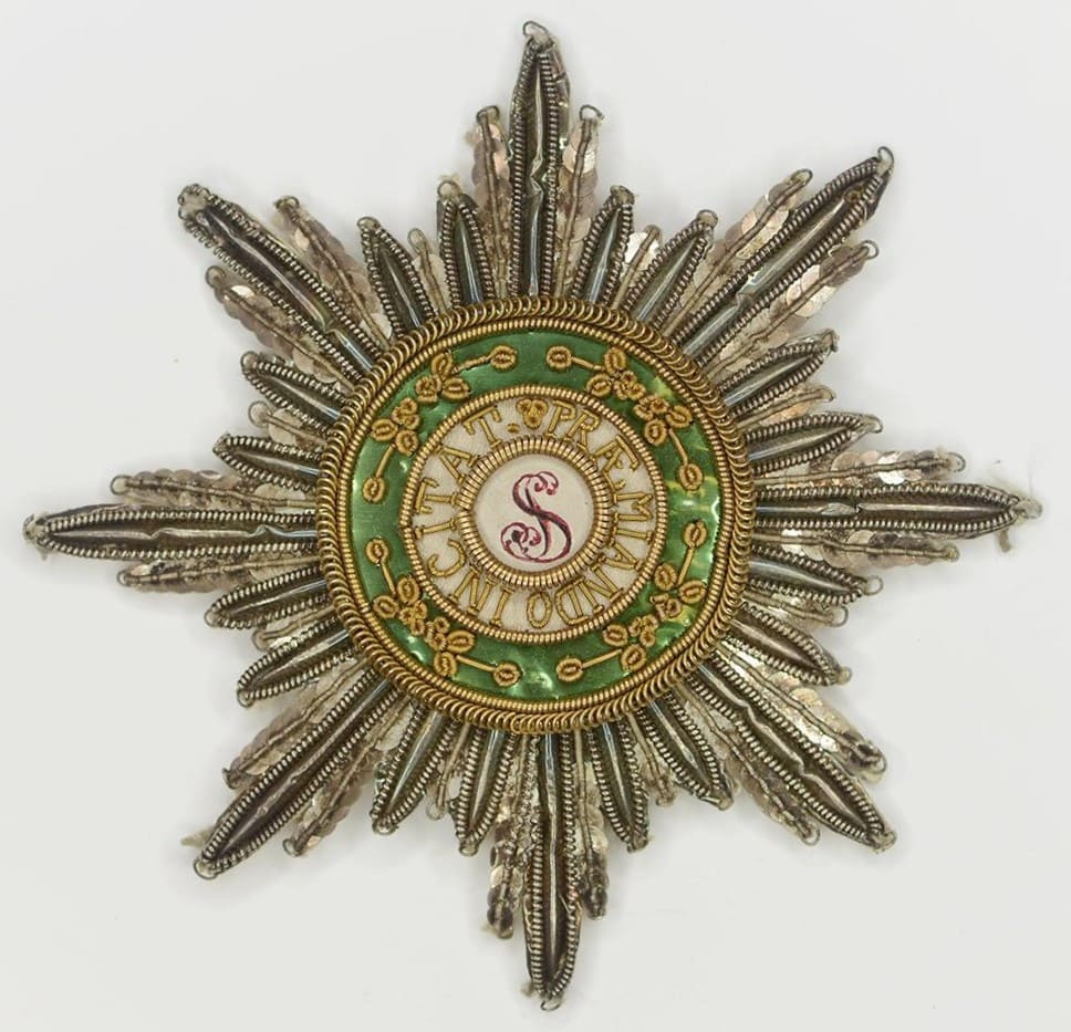 Embroidered breast star of Saint Stanislaus from the collection of Hermitage.jpg