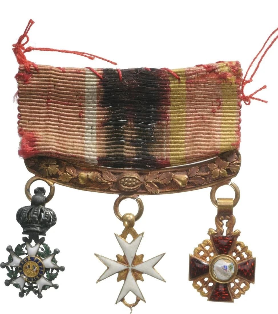 European-Made Miniature Group  with Imperial Russian Order.jpg