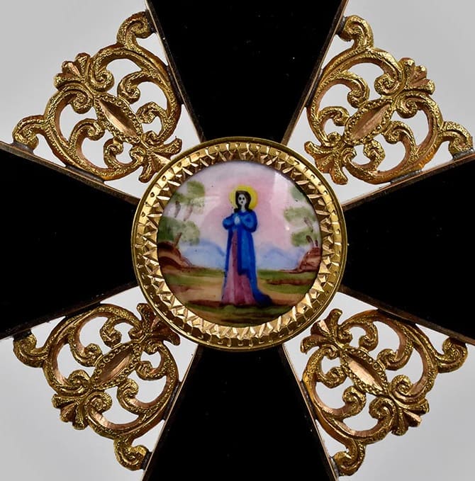 Fake 2nd class St. Anna cross of flat black  enamel.jpg